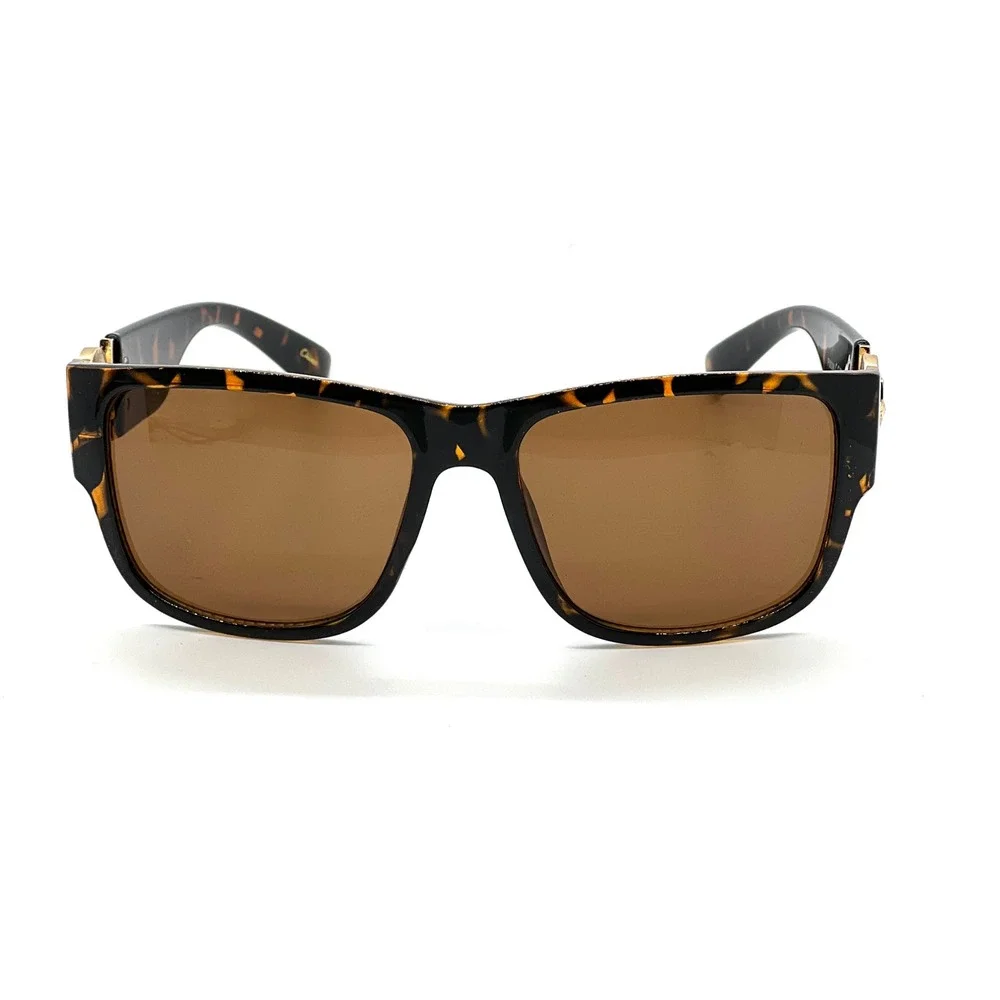 Men's Tortoise Sunglasses Brown Lens Fashion Shades Street Hip Hop Wear‎ Lentes